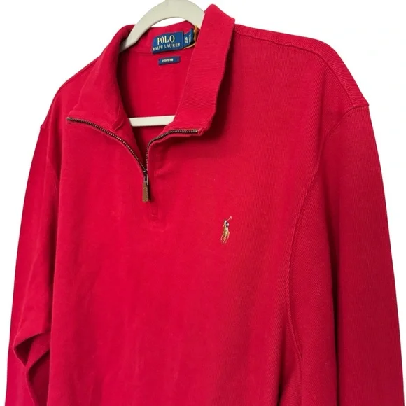 Polo Ralph Lauren Estate-Rib Quarter-Zip Pullover Size XL